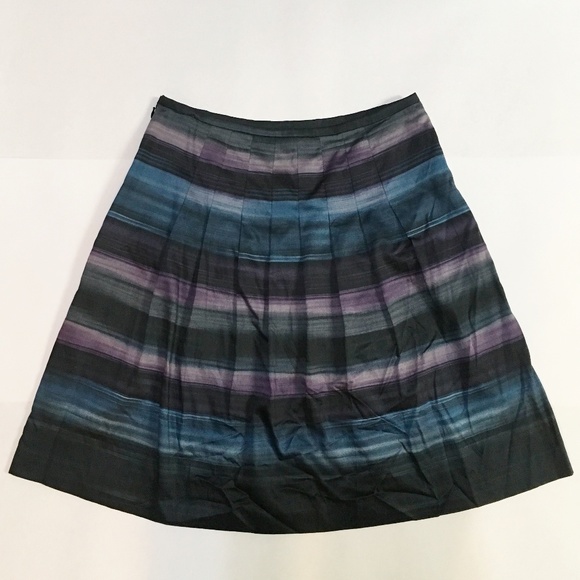 Ann Taylor Loft Skirt 8P Petite Purple Green NWT - Picture 2 of 3